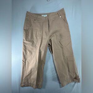 Women’s Cold Water Creek Brown Capris Size 10 #856